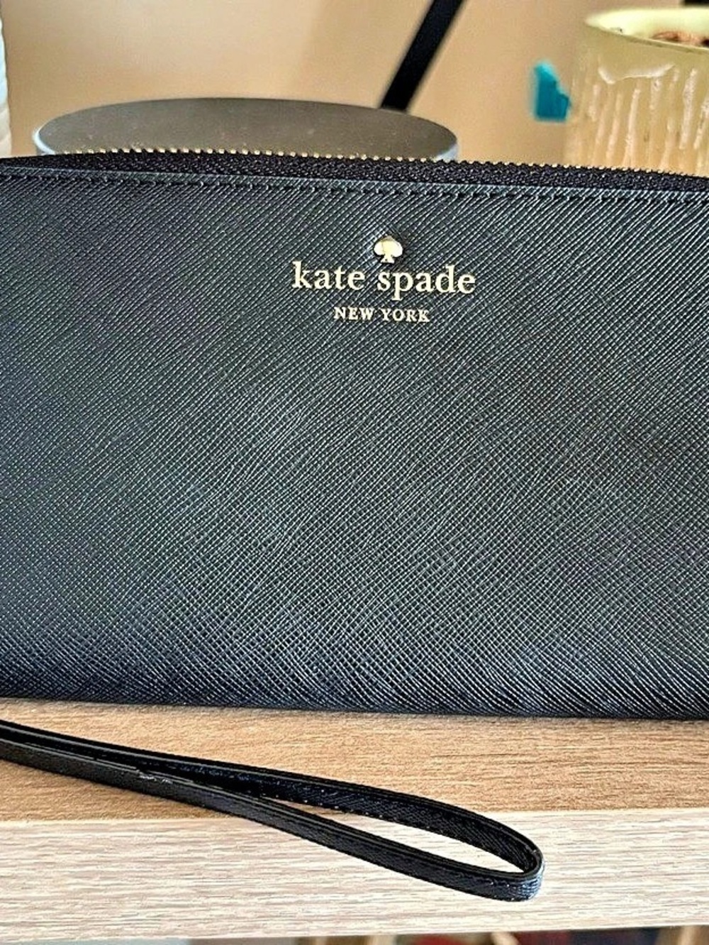 kate spade Black Wristlet Like New